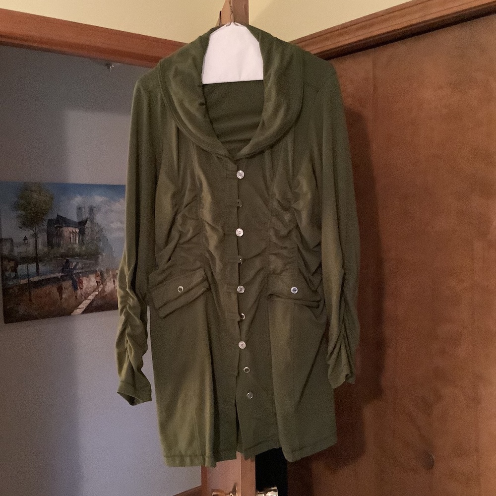 Neon Buddha ruched jacket